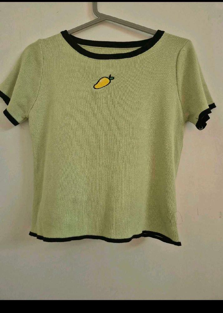 Cute Fruit Embroidered T-Shirt