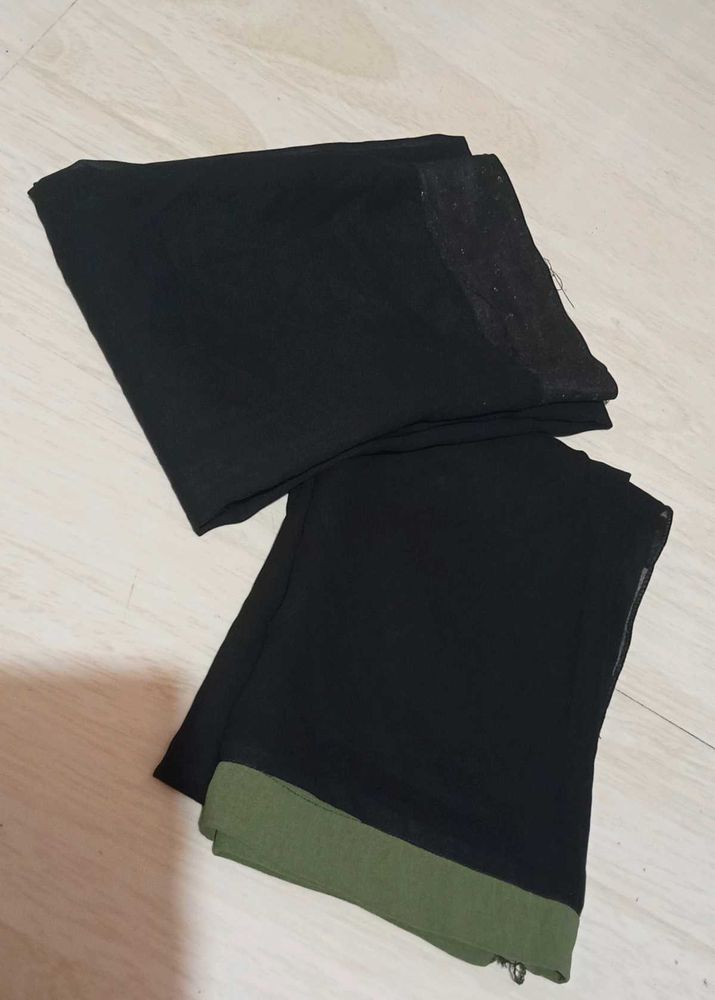 2 Black Burqa hijabs