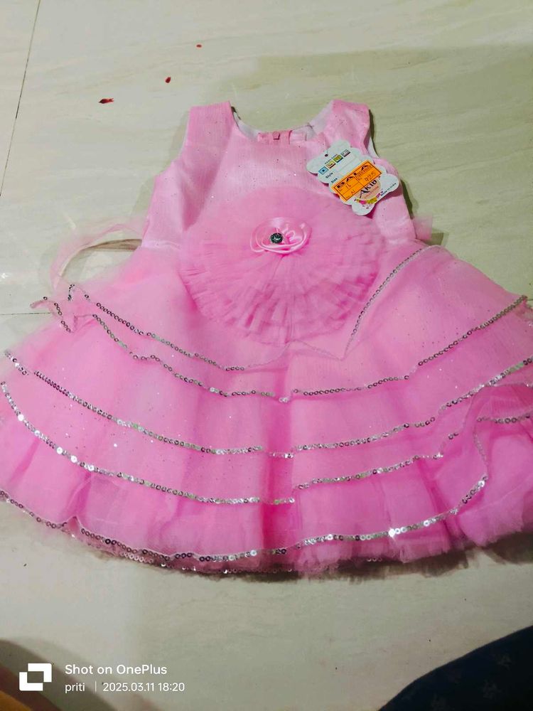 Frock Pink For Baby Girl