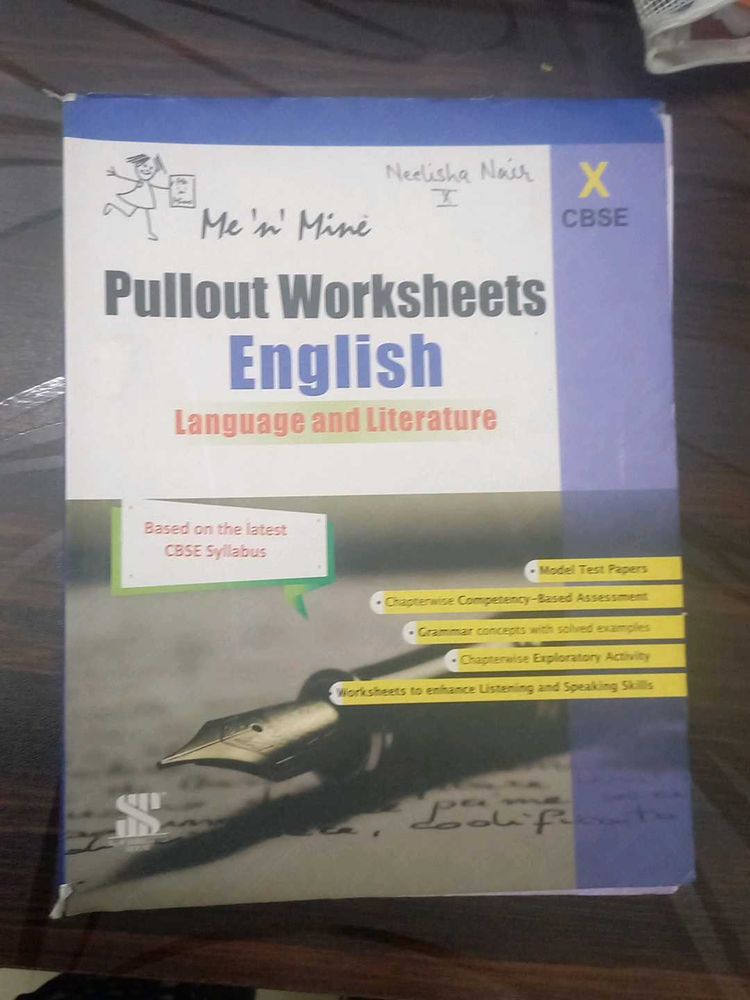 Pullout Worksheets English CLASS 10