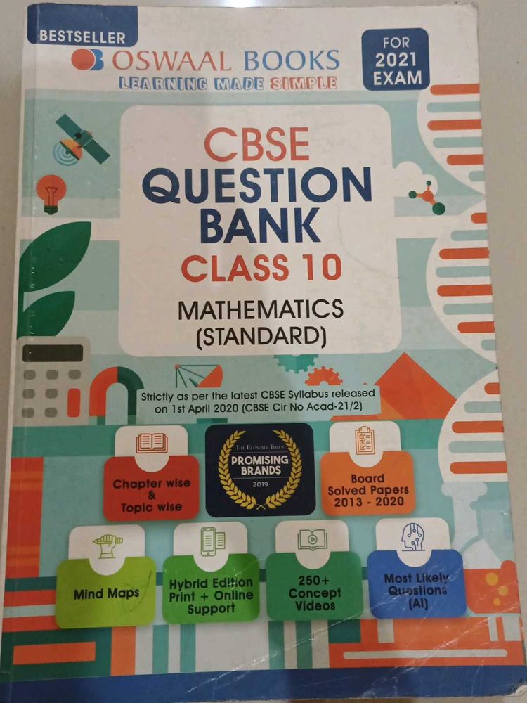 Books > Textbooks | Oswaal CBSE Class 10 Mathematics Question Bank | Freeup
