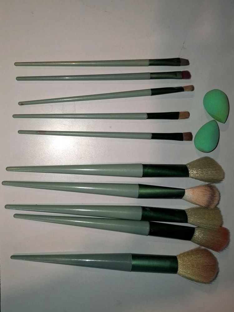 Makeup Brush Set with Sponges