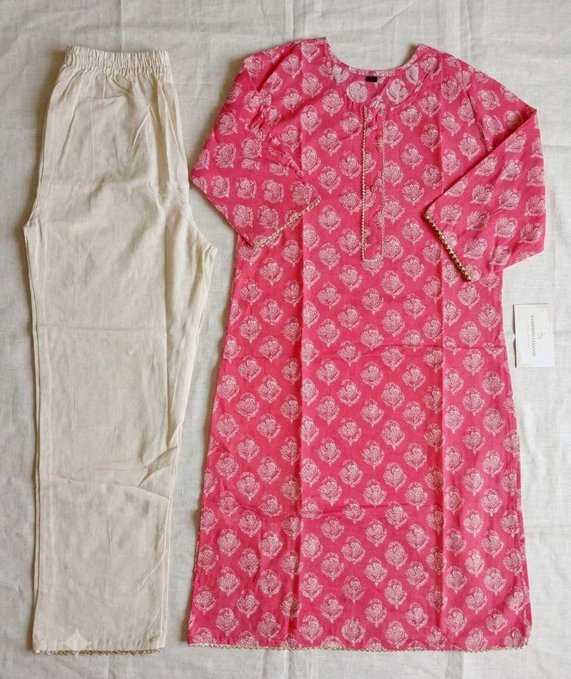 kurta set with straight pant