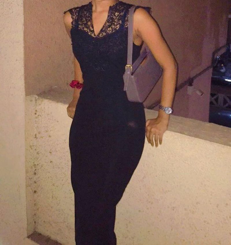 Black Net Dress