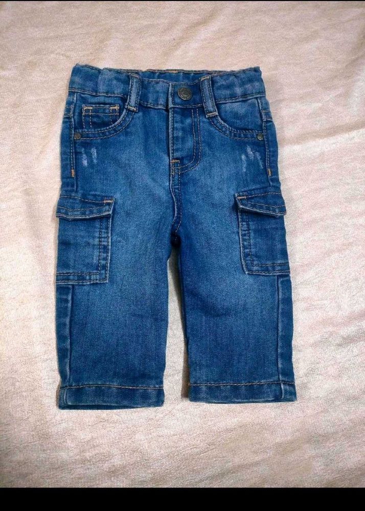Kids Denim Cargo Shorts