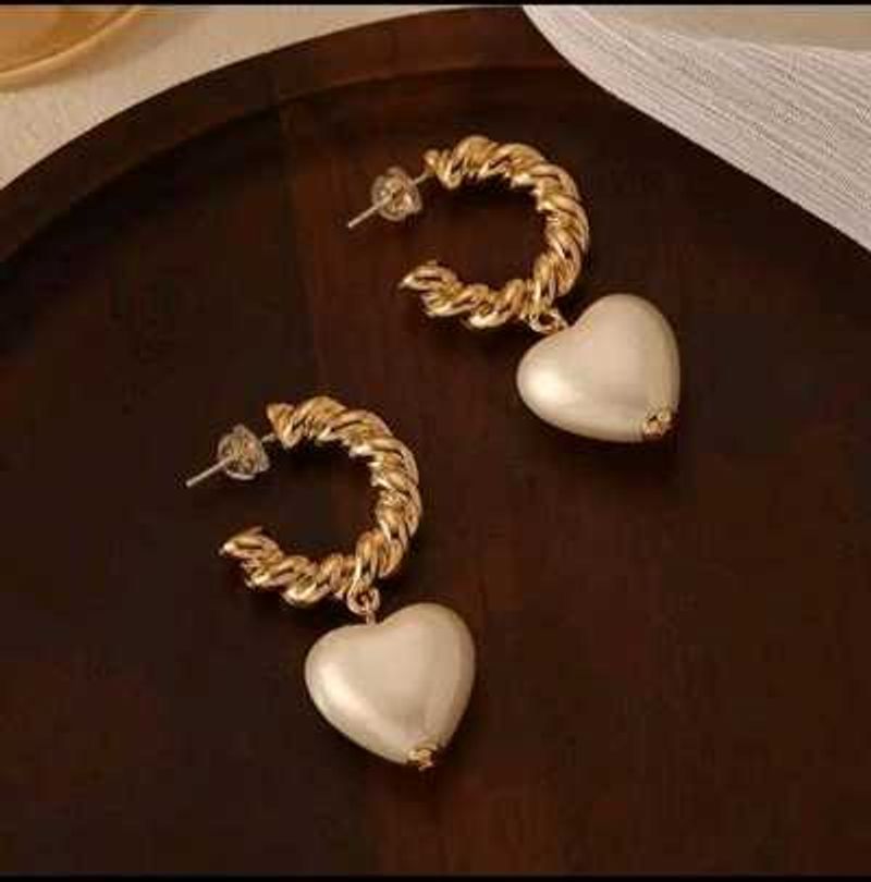 Heart Drop Earrings