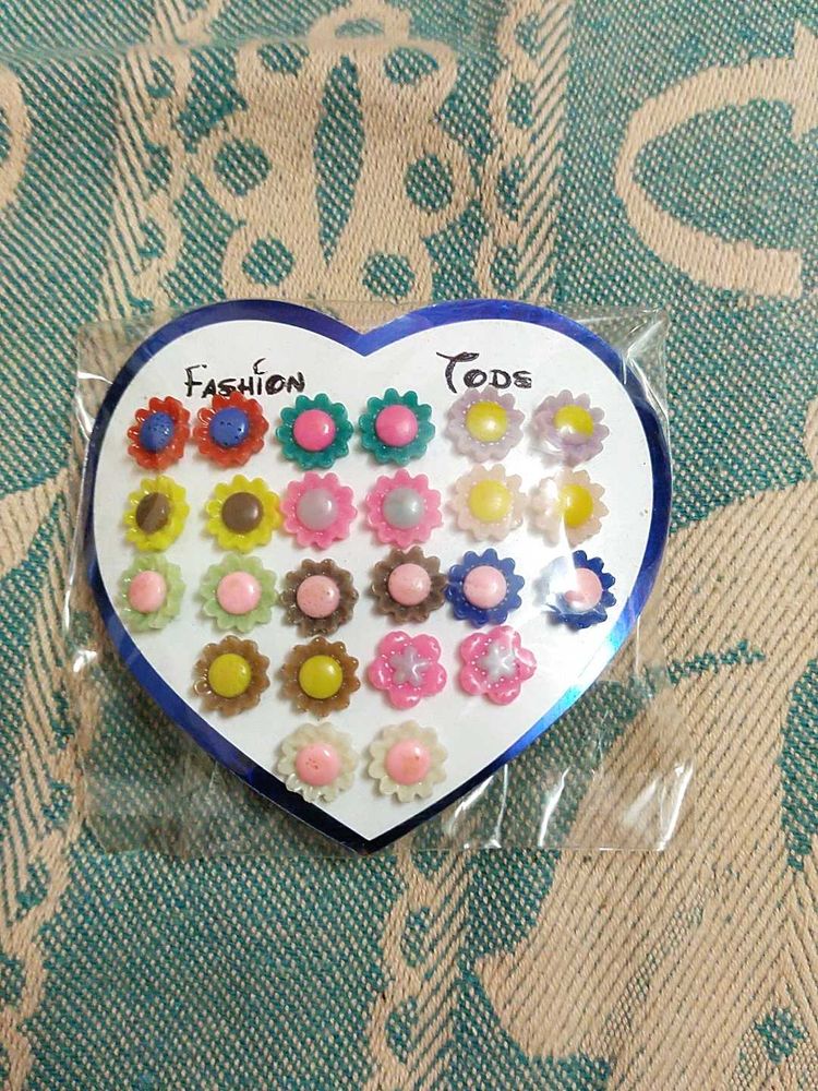 Flower Stud Earring Set