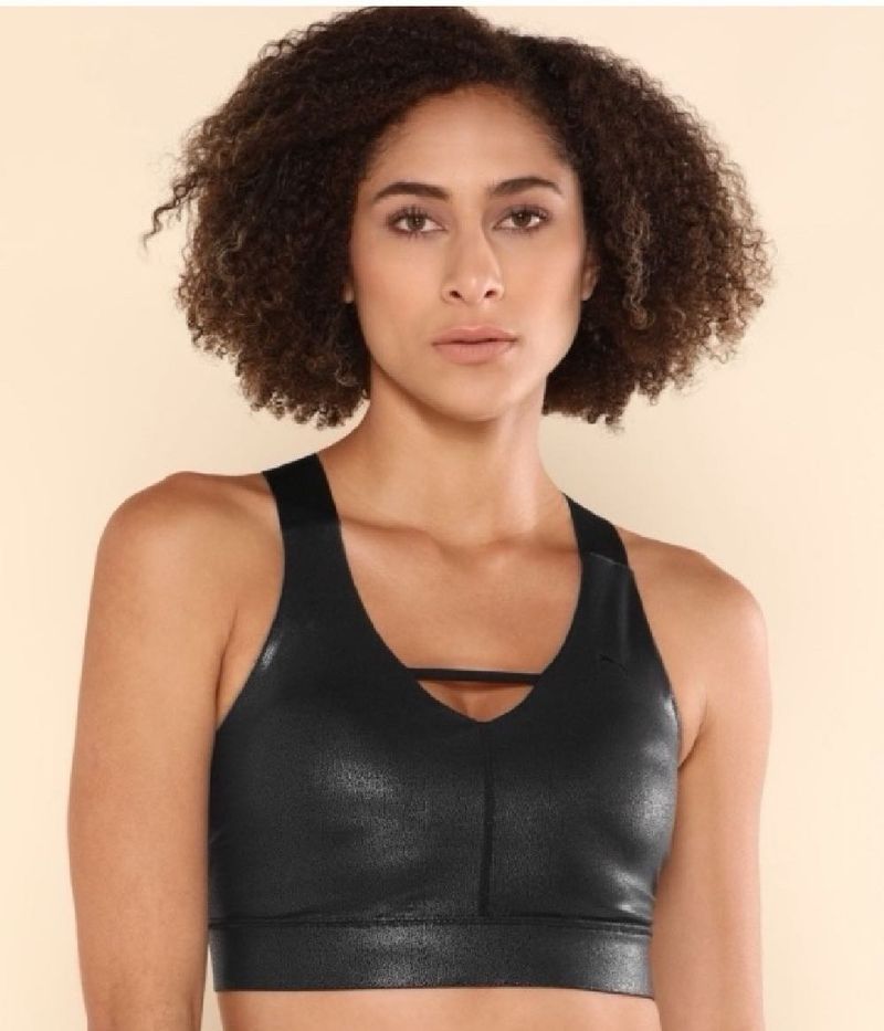 PUMAWomen Sports Lightly Padded Bra (Black)