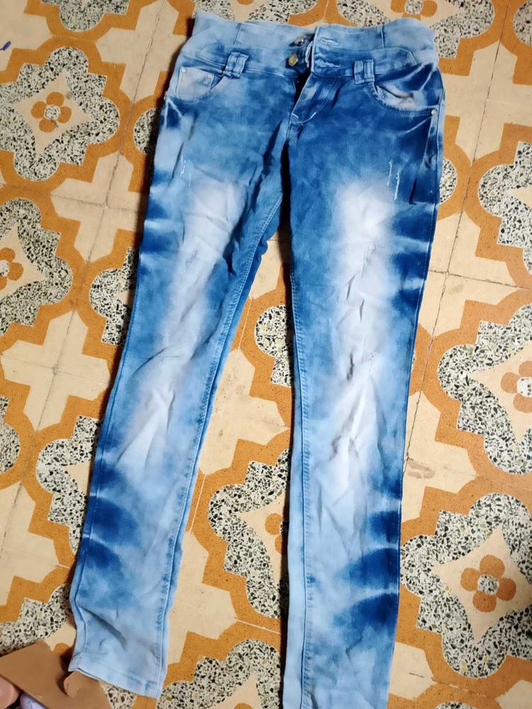 Stylish Acid Wash Jeans