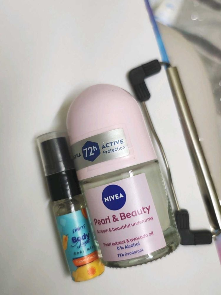 Nivea Pearl &amp; Beauty Deodorant + Plum Body Mist
