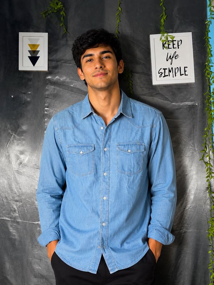 Jules Classic Light Wash Denim Shirt