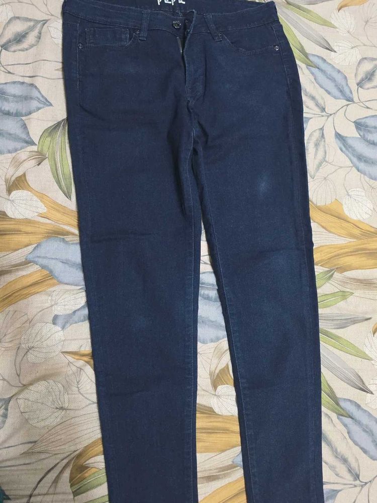 Classic Dark Wash Denim Jeans