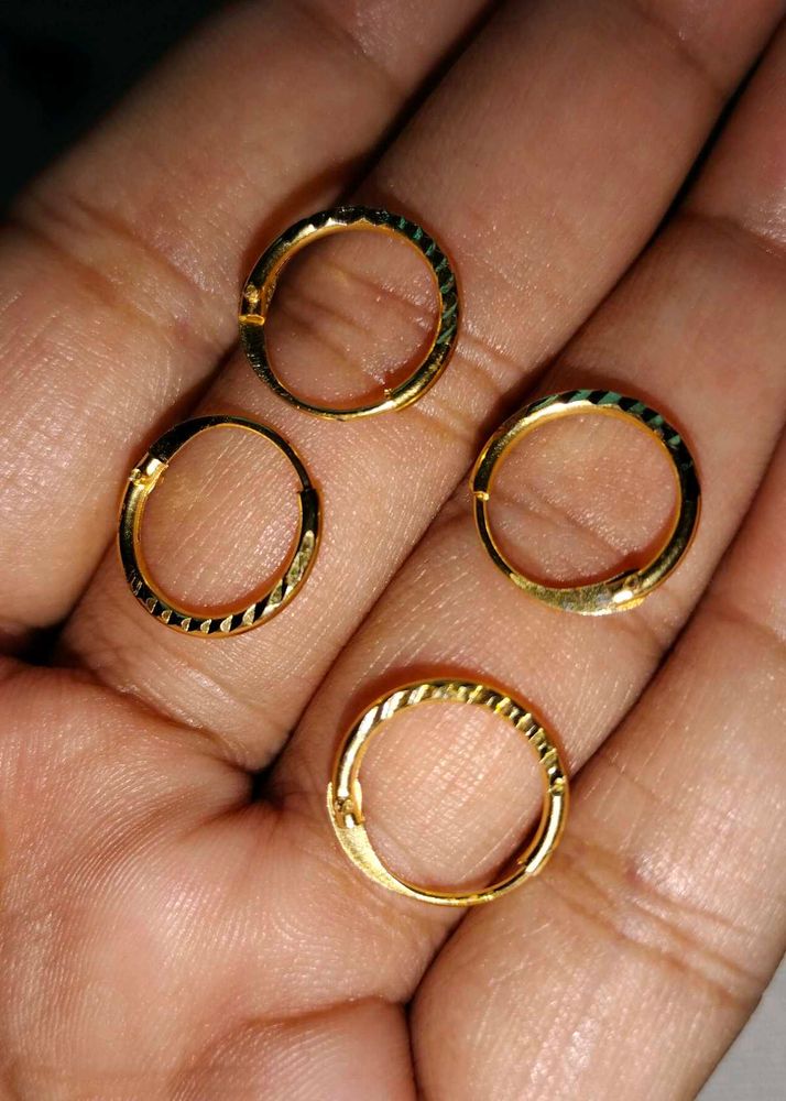 Chic Gold Hoop Earrings Set