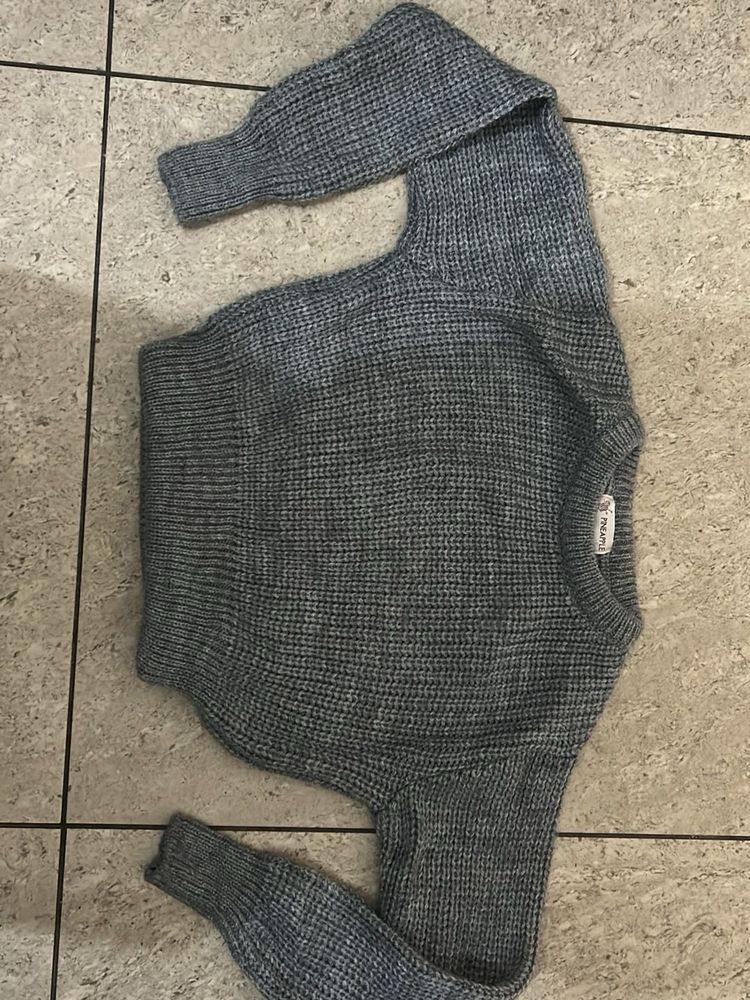 Gray Knit Sweater