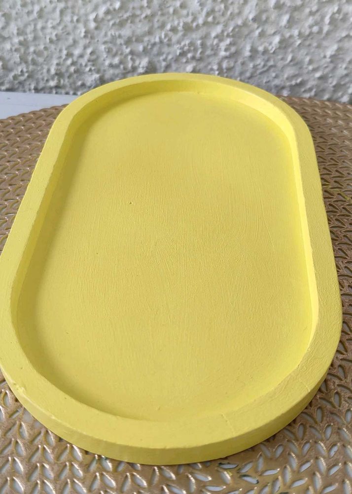 💛 Yellow Concrete Tray💛
