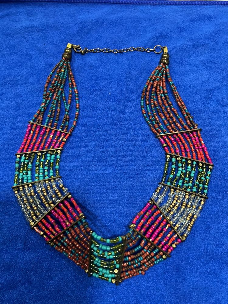 Beaded Multicoloured Neck Piece