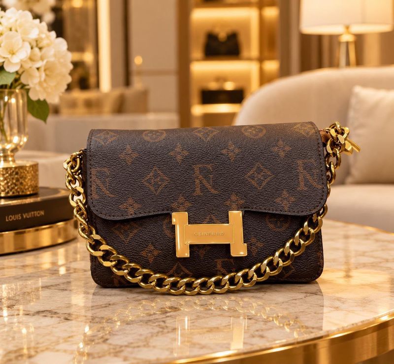 Designer Crossbody Bag with Chain