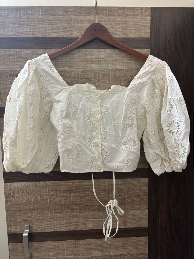 Cotton shiffli cord set