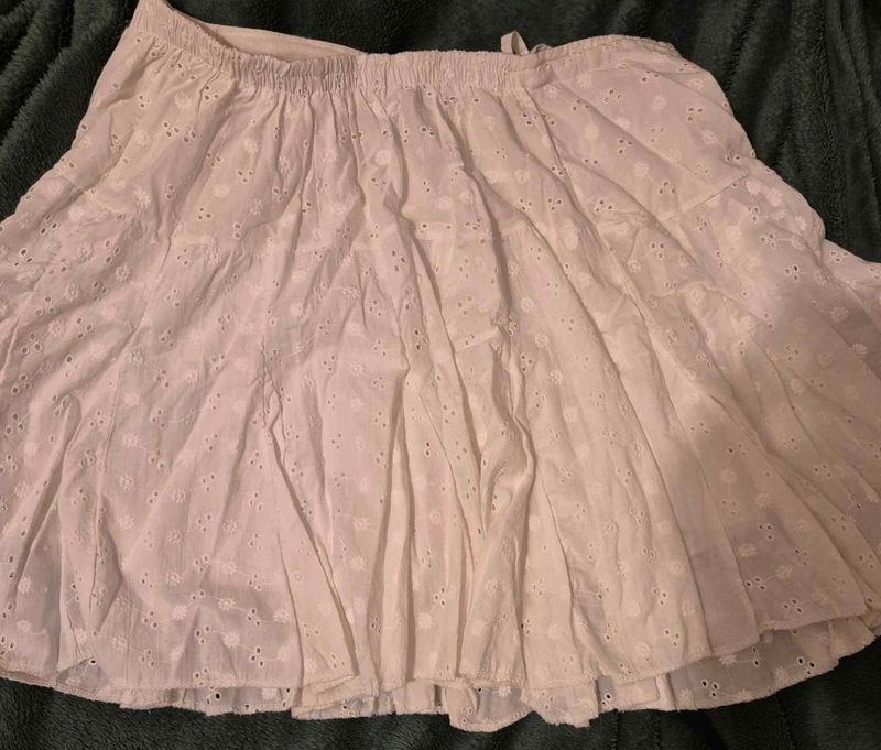 White short skirt