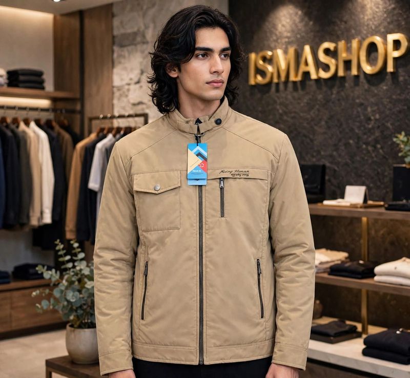 Men's Stylish Beige Jacket