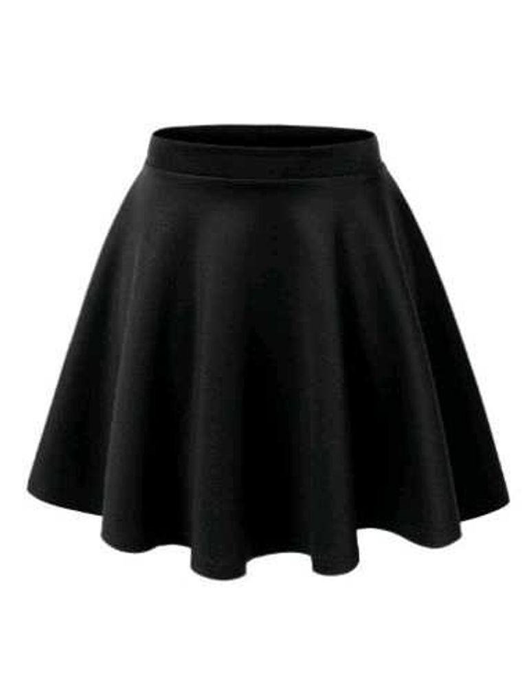 Black Flared Skirt