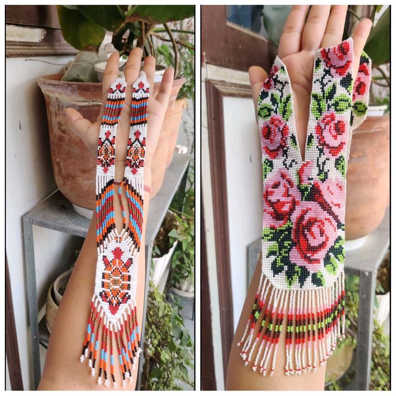 combo of 2 Beaded Statement Necklace