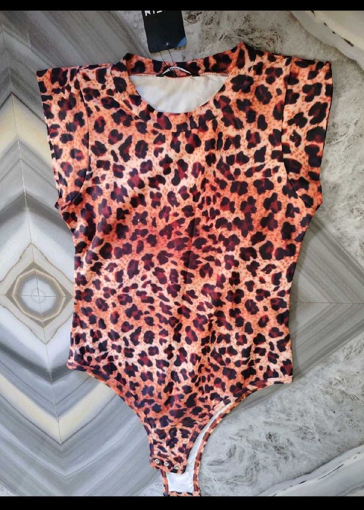 Leopard Print Bodysuit