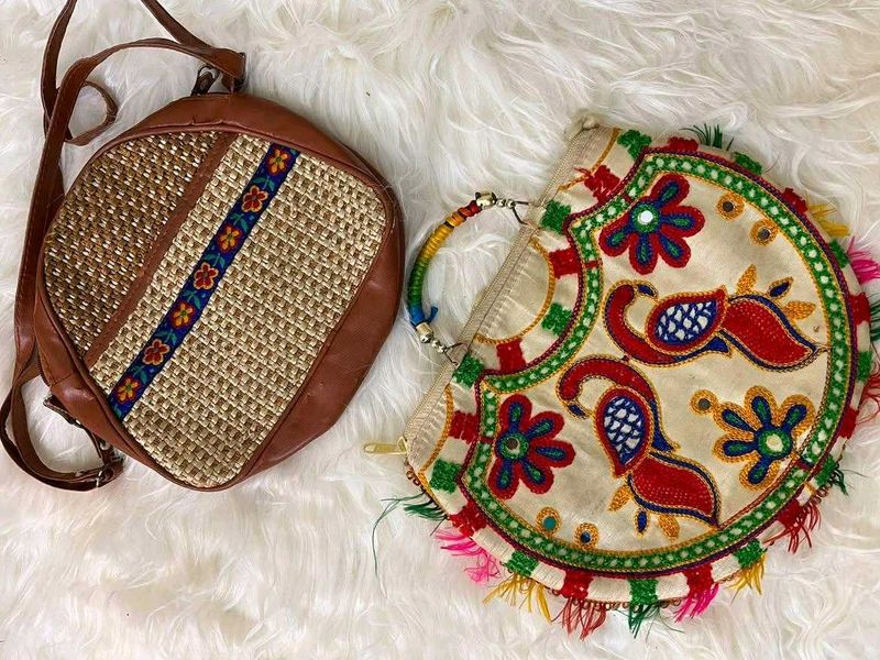 2 ethnic bags
