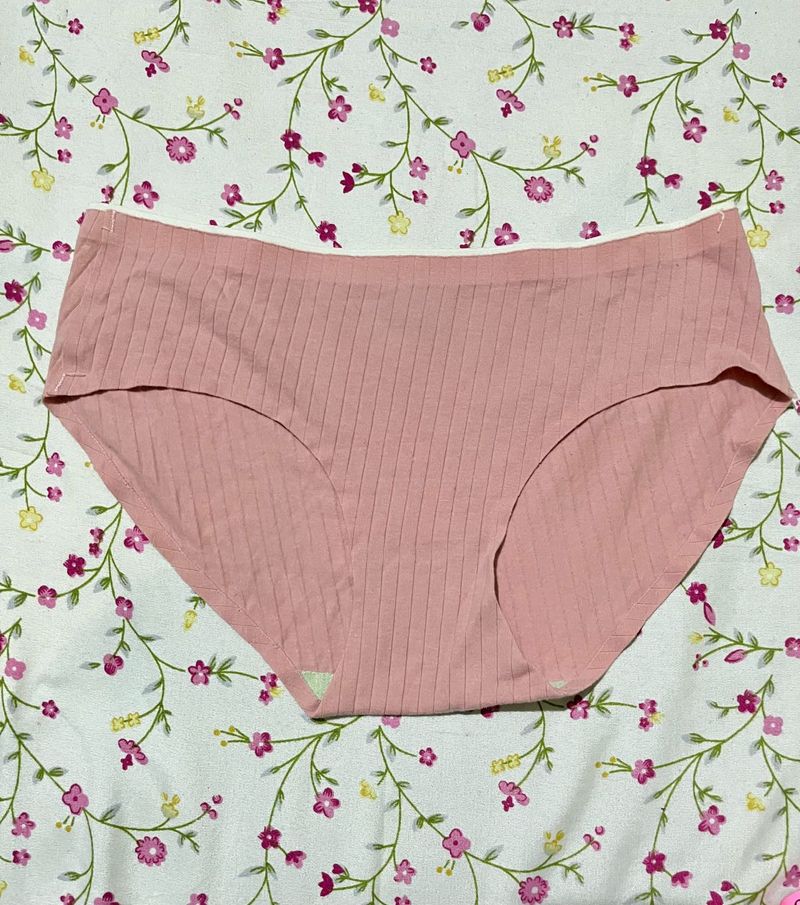 Pink Ribbed Briefs