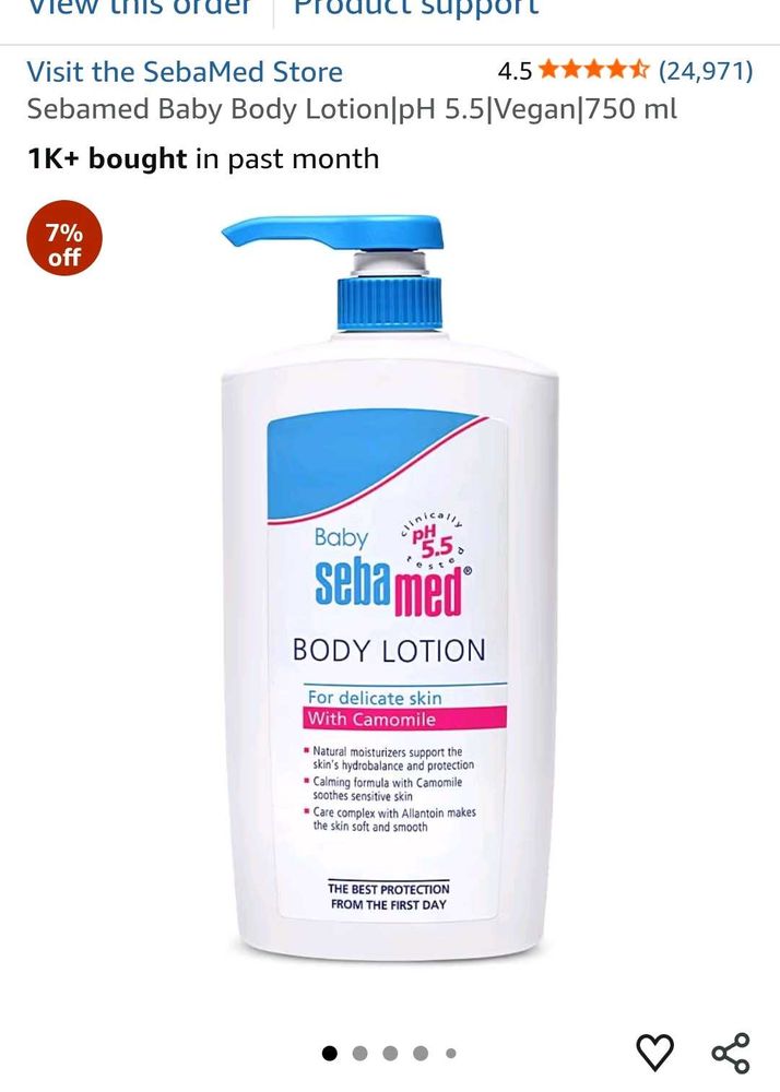Sebamed Baby Body Lotion 750ml