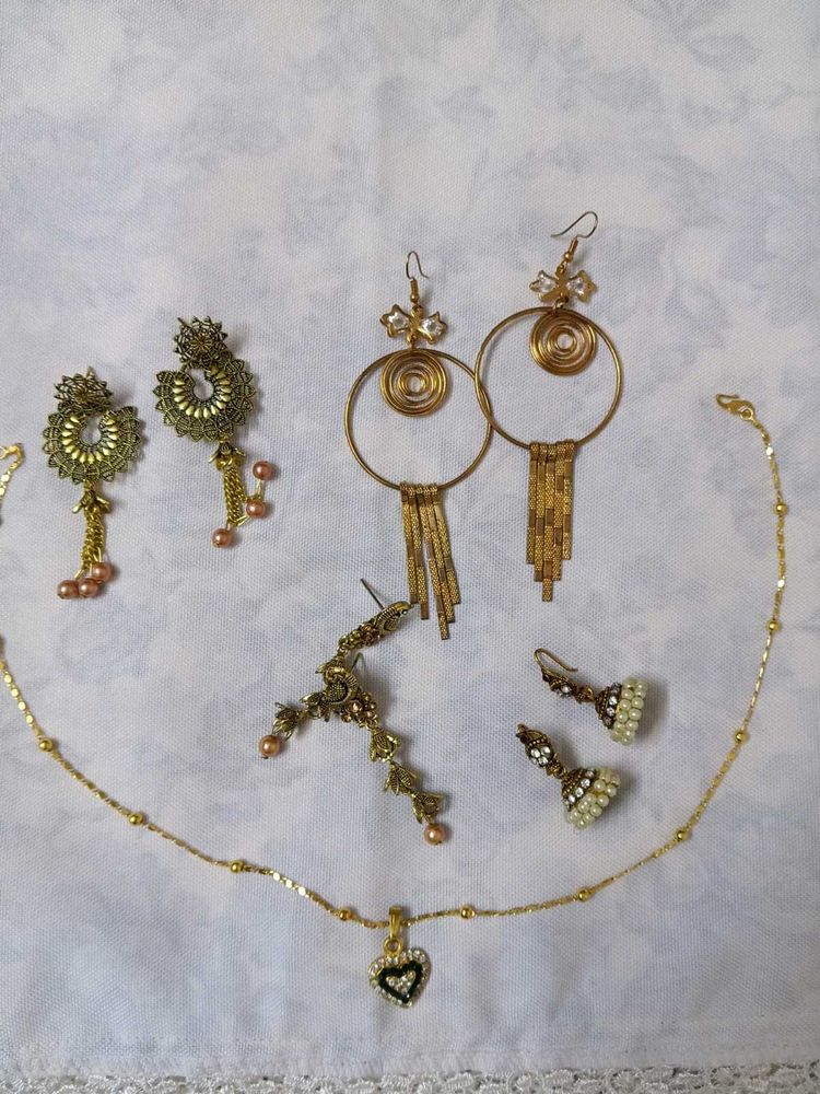 Golden Jewelry Set