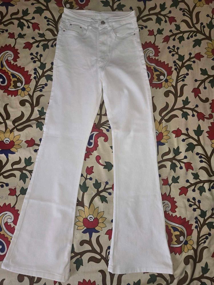 White Flare Jeans