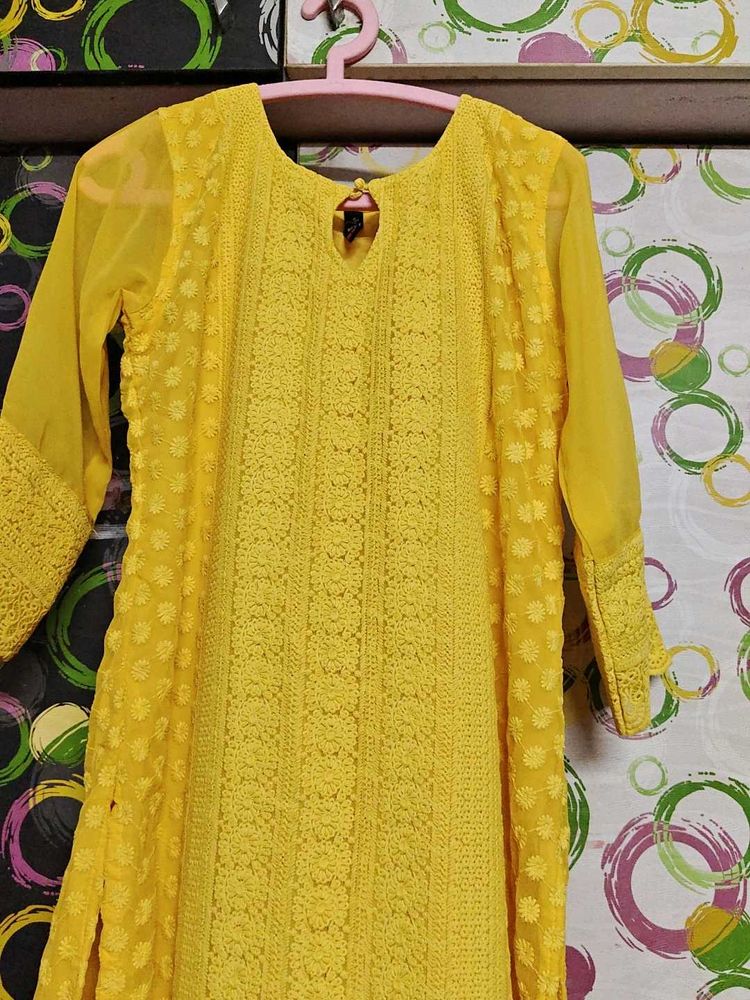 yellow kurti