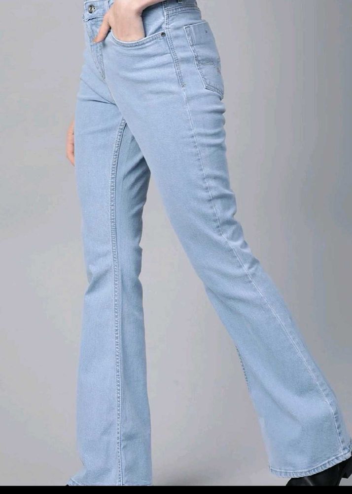 Roadster Light Wash Flare Jeans