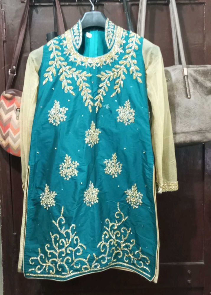 Designer sharara with Embroidered Blouse