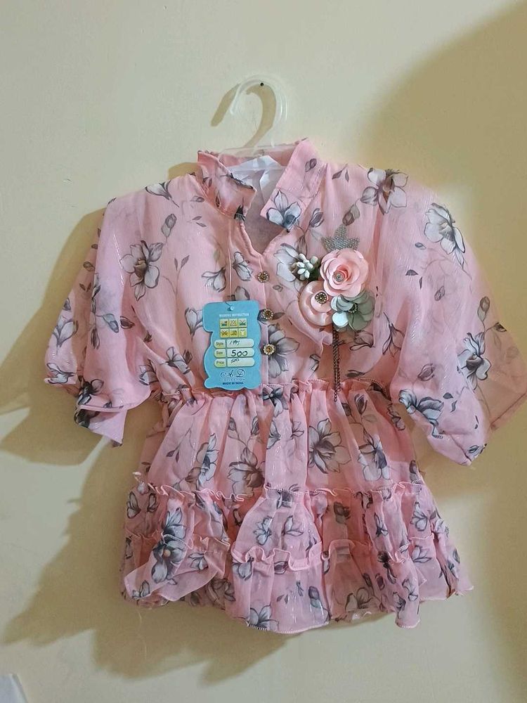 Floral Pink Top - New with Tags
