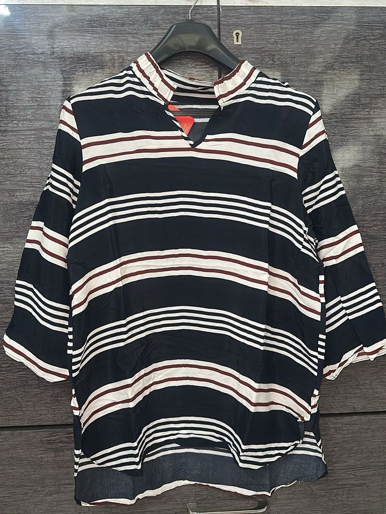 Striped Casual Women's Top