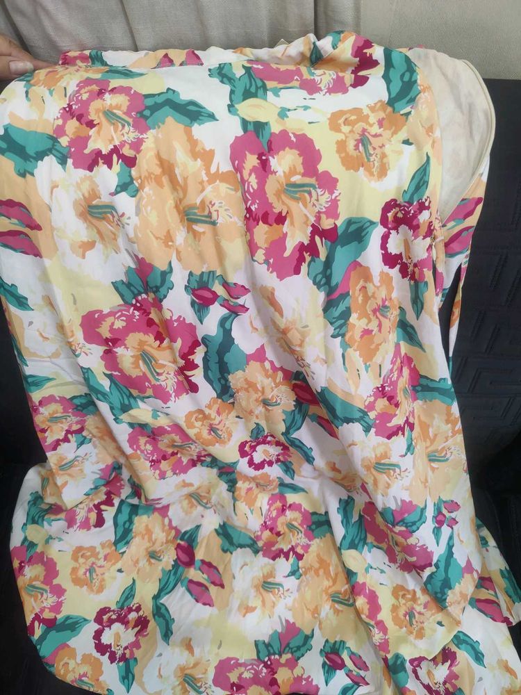 Vibrant Floral Print long skirt