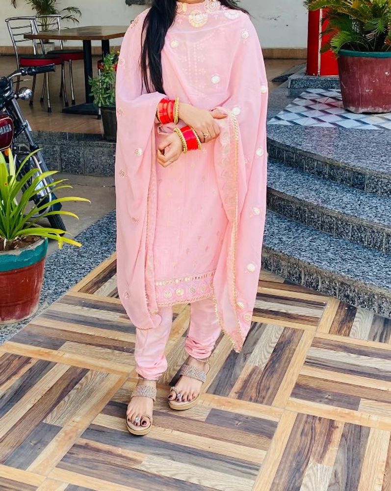 Beautiful Pink Kurta Set with Dupatta