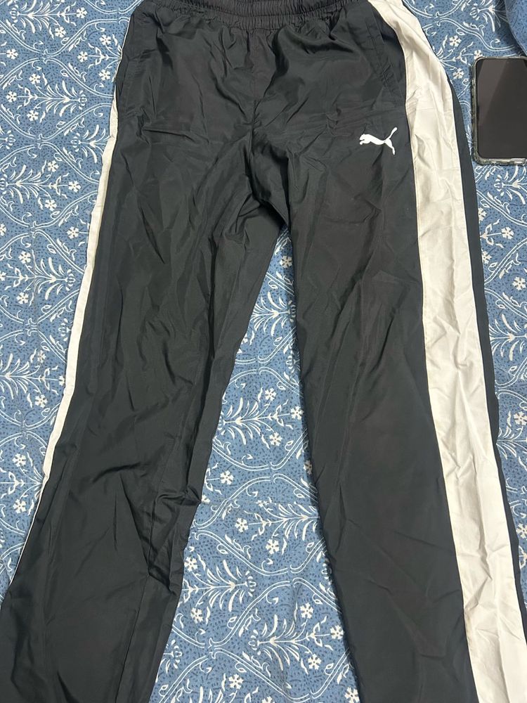 Puma Track Pants Black White