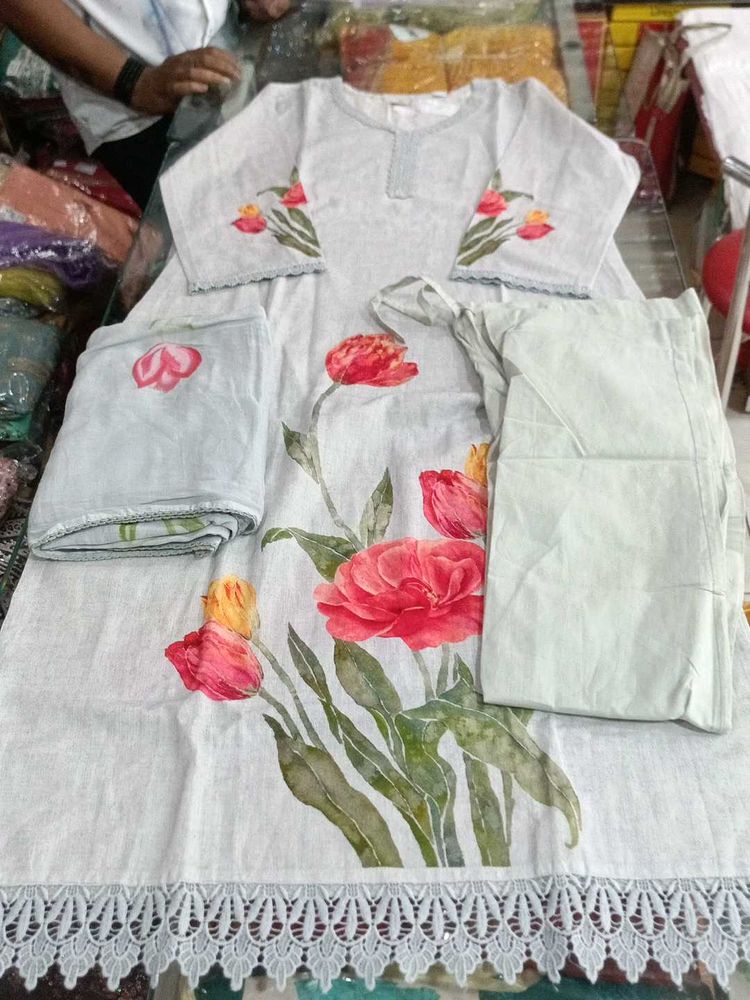 Floral Print Kurta Set