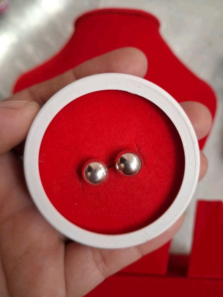 Classic Silver Ball Stud Earrings