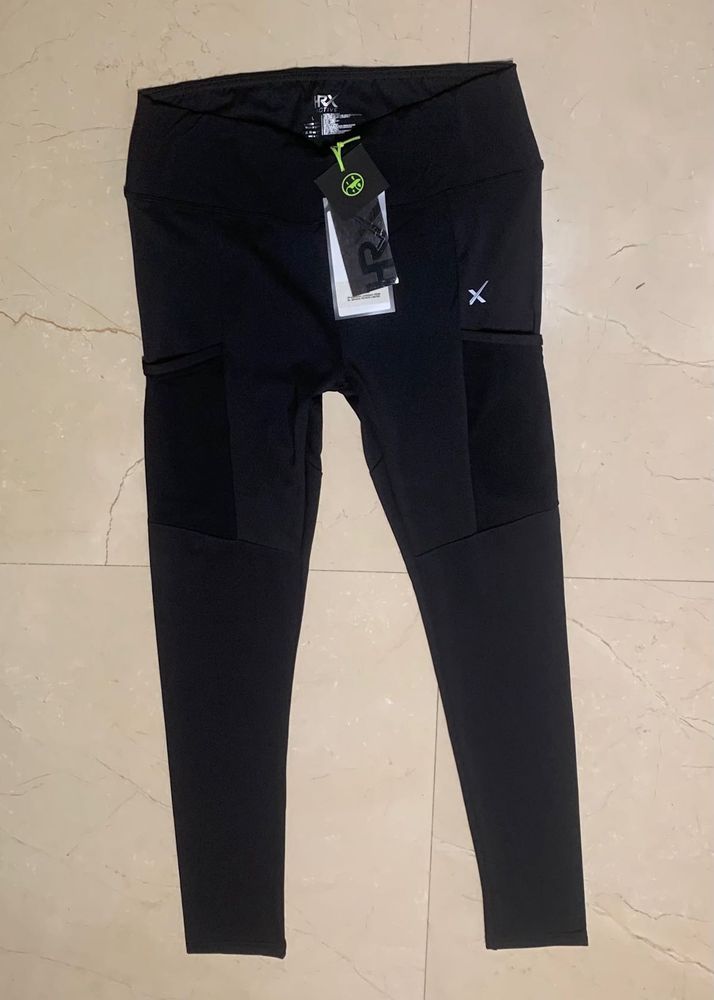 Black Athletic Leggings with Pockets