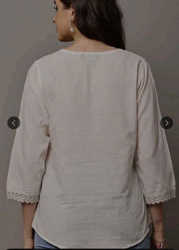 Elegant Embroidered Tunic Top