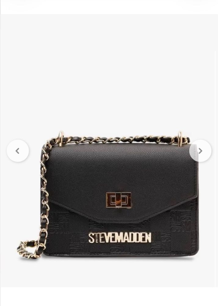 Steve Madden Black Chain Bag