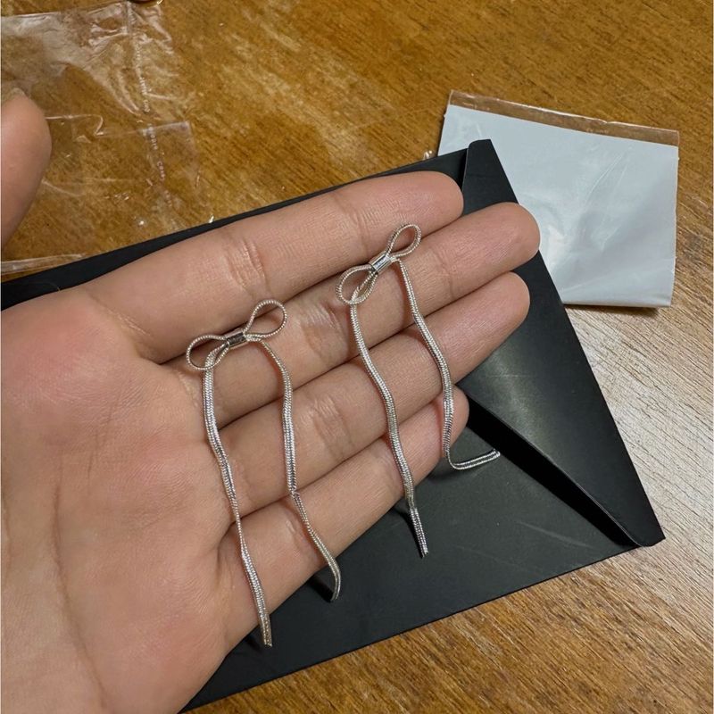 Elegant Bow Drop Earrings