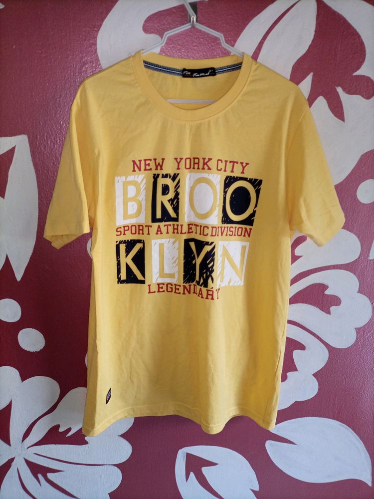 Wear Your Mind Yellow T-shirt For Men