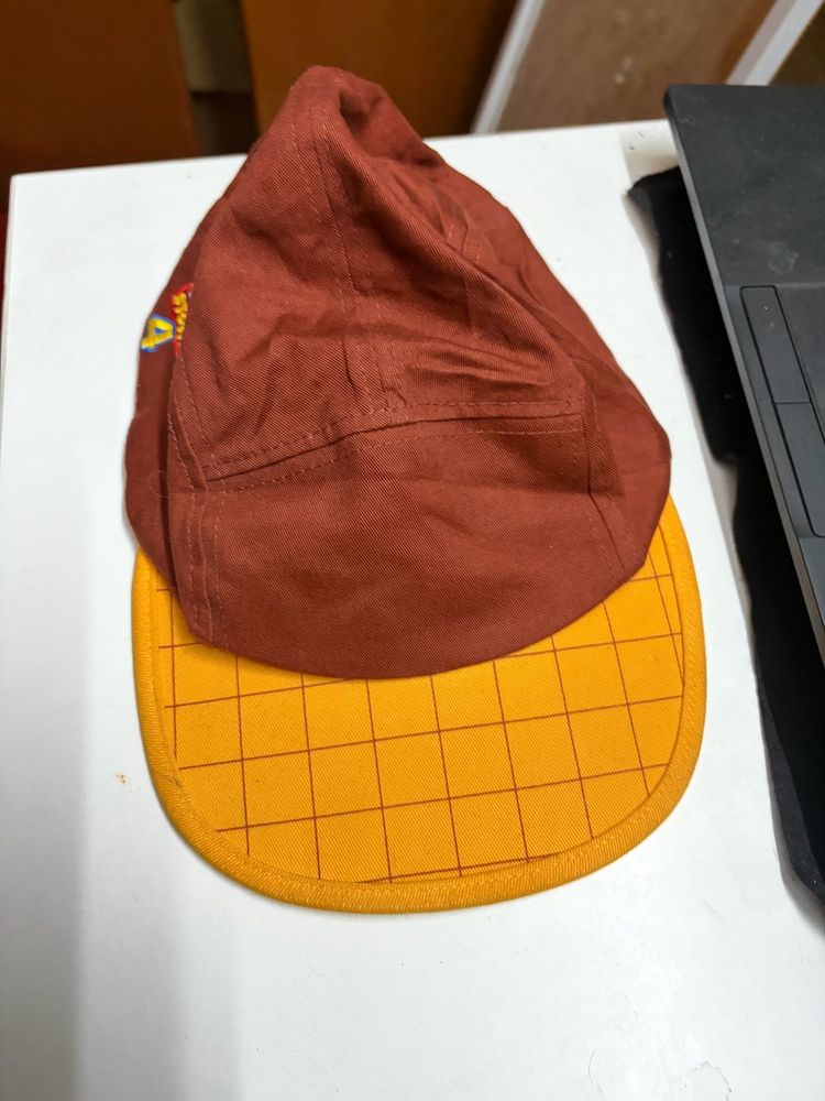 Brown &amp; Yellow Plaid Cap Toy 4