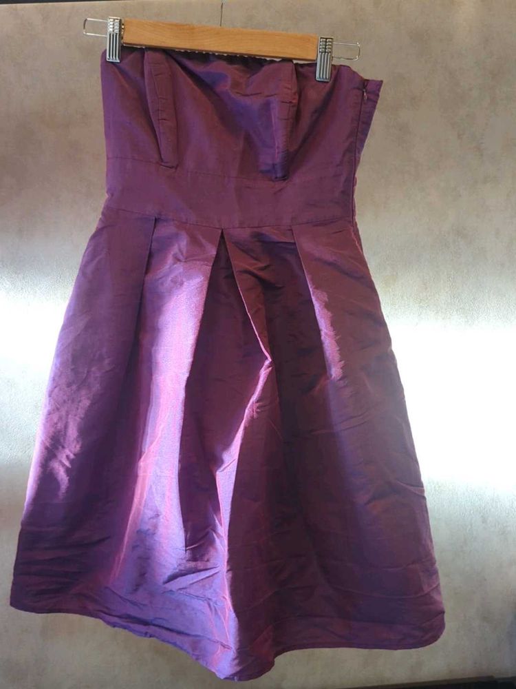 Strapless Purple Dress (M)