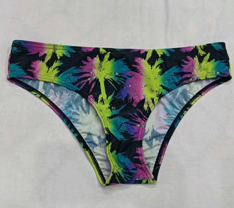 ❤️‍🔥 Vibrant Palm Tree Print Bikini Bottom